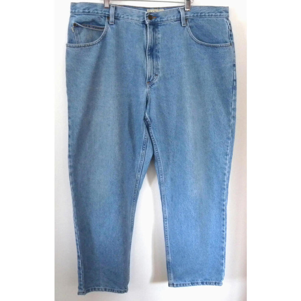 L.L. Bean Mens Natural Fit 40x 29 Straight Leg Medium Wash Cotton Denim Jeans